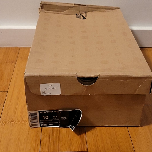 Air Griffey Max 2 Metallic Dark Gray White Size 10 - Picture 8 of 9